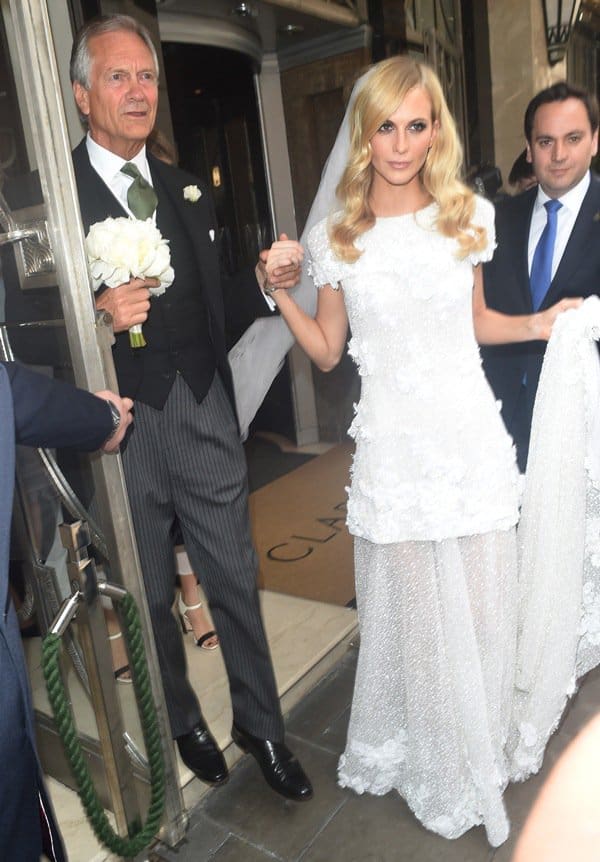 Poppy Delevingne leaving the Claridge's, a 5-star hotel at the corner of Brook Street and Davies Street in Mayfair, in London