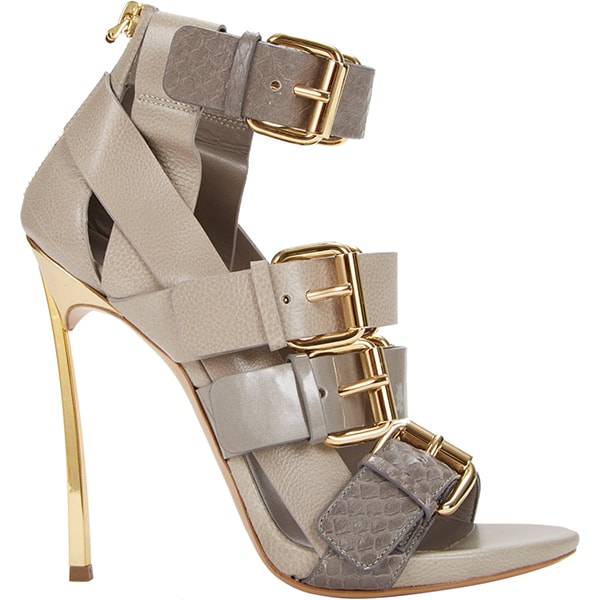 Casadei for Prabal Gurung Buckled-Strap Blade Sandals