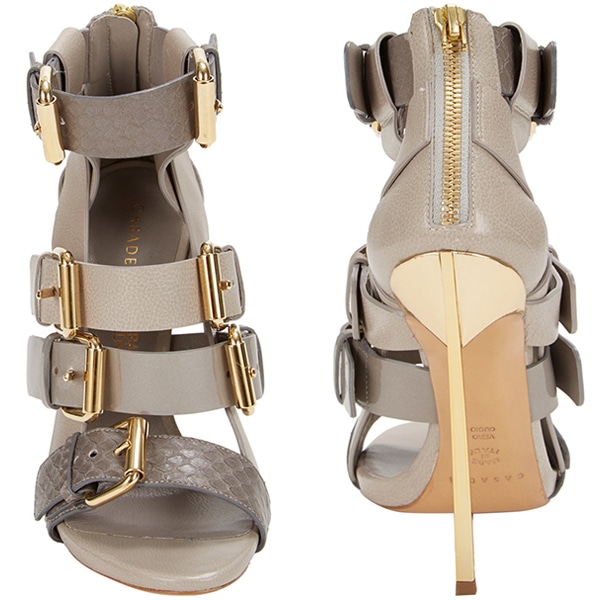 Casadei for Prabal Gurung Buckled-Strap Blade Sandals