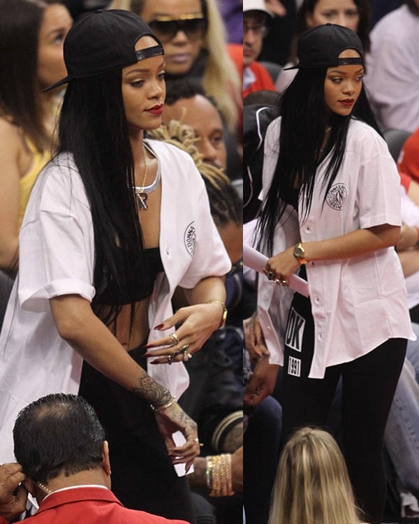 Rihanna Los Angeles Clippers Game