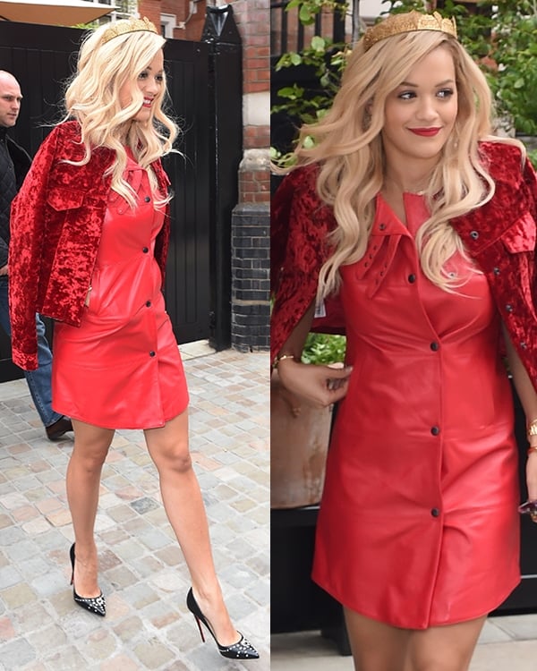 Rita Ora leaving Chiltern Firehouse hotel in London, England, on May 11, 2014