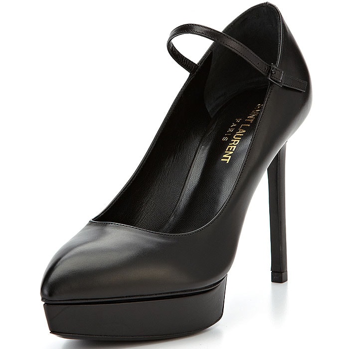 Saint Laurent Janis Platform Mary-Jane Pumps