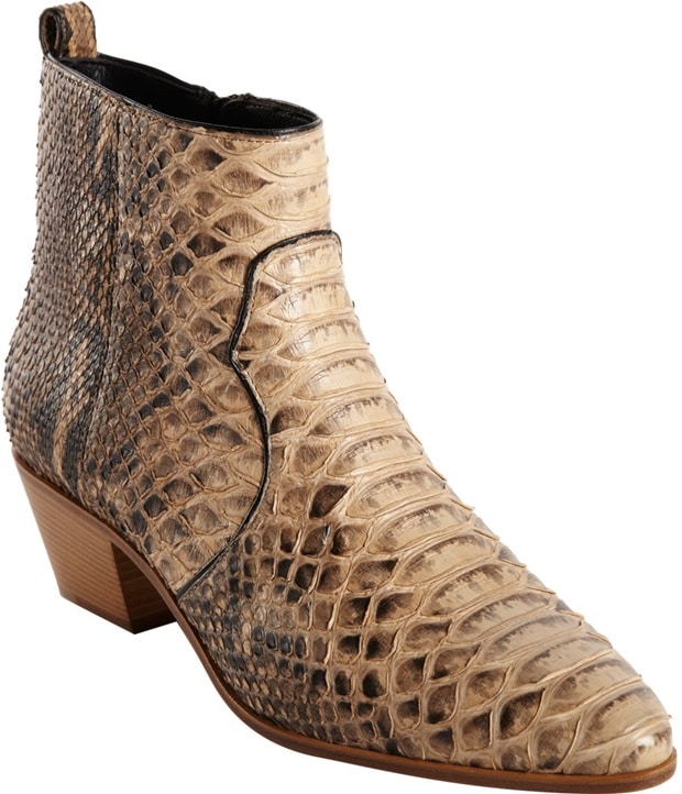 Saint Laurent Python Rock Ankle Boot