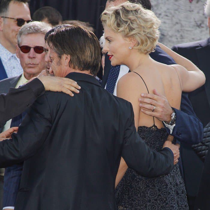 Charlize Theron and Sean Penn at the premiere of 'A Million Ways to Die in the West'