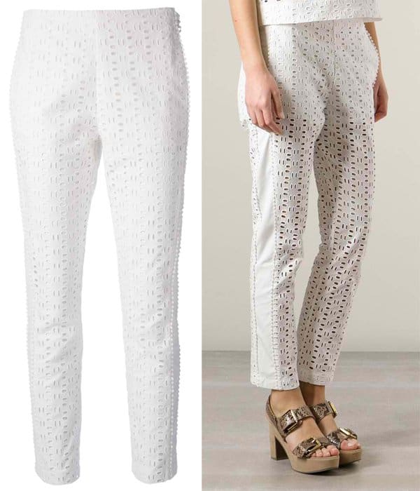 See by Chloe Perforated Crochet Trousers