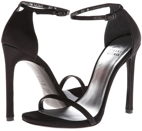 Stuart Weitzman Bridal & Evening Collection Nudist Black Satin