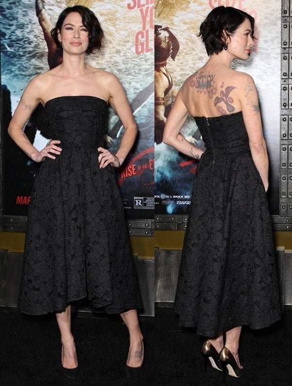 Lena Headey at the '300: Rise of an Empire' Hollywood premiere