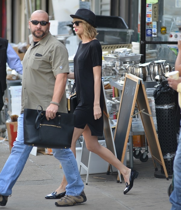 Taylor Swift was spotted embracing a casual chic look outside a Soho gym in Manhattan