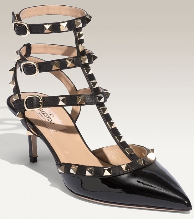 Valentino Black Rockstud Pump