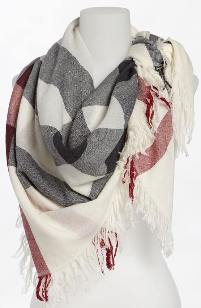 Burberry Check Merino Wool Scarf