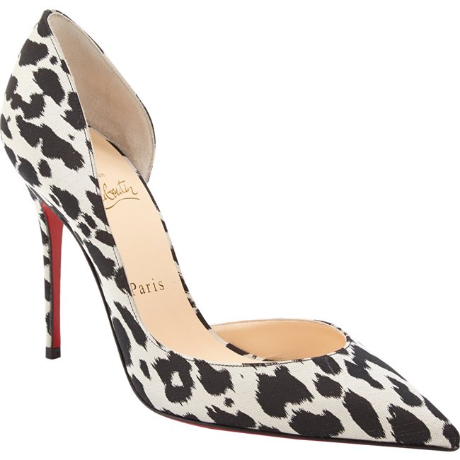 Kylie Minogue in Animal Print 'Iriza' d'Orsay Pumps by Christian Louboutin