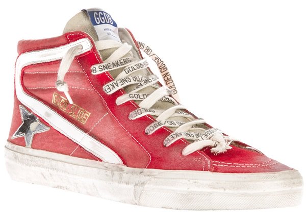 Golden Goose Red Hi-Top Sneakers