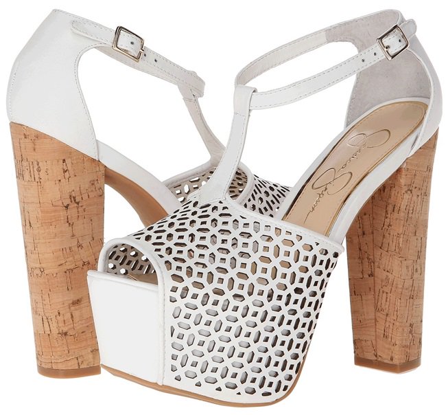 jessica simpson dany sandals perforated white