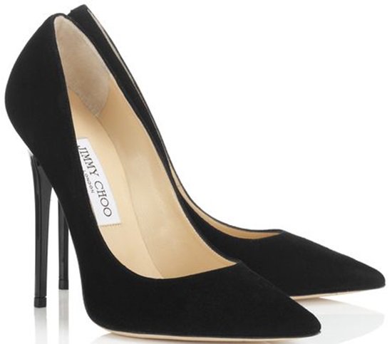 Jimmy Choo "Anouk" Pumps in Black Suede