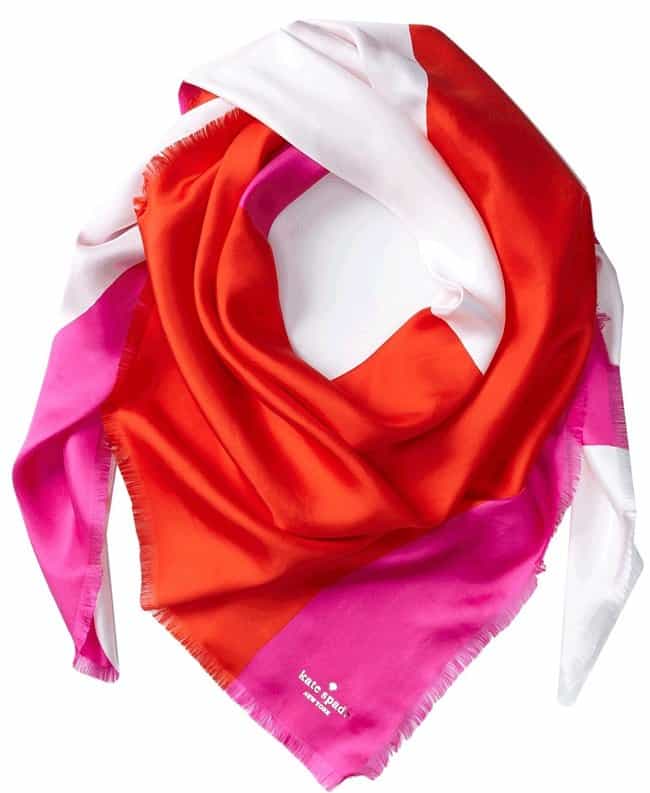 Kate Spade Rio Swirl Large Silk Scarf