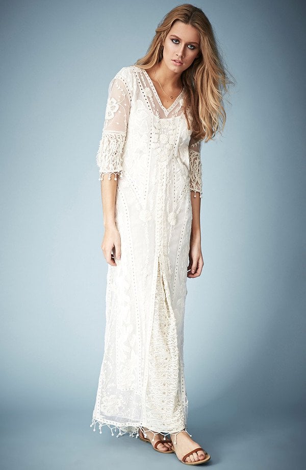 Kate Moss for Topshop Crochet Lace Maxi Dress