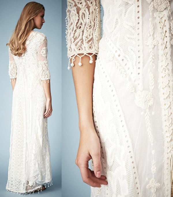 Topshop Crochet Lace Maxi Dress modeled by Kate Moss