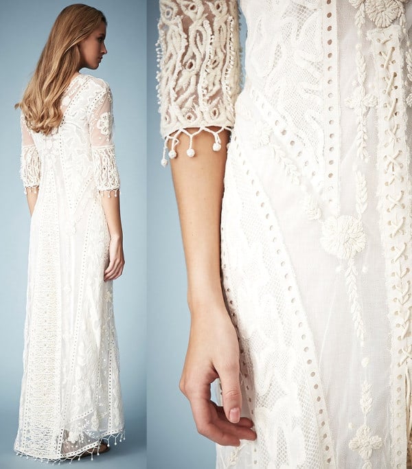 Kate Moss for Topshop Crochet Lace Maxi Dress