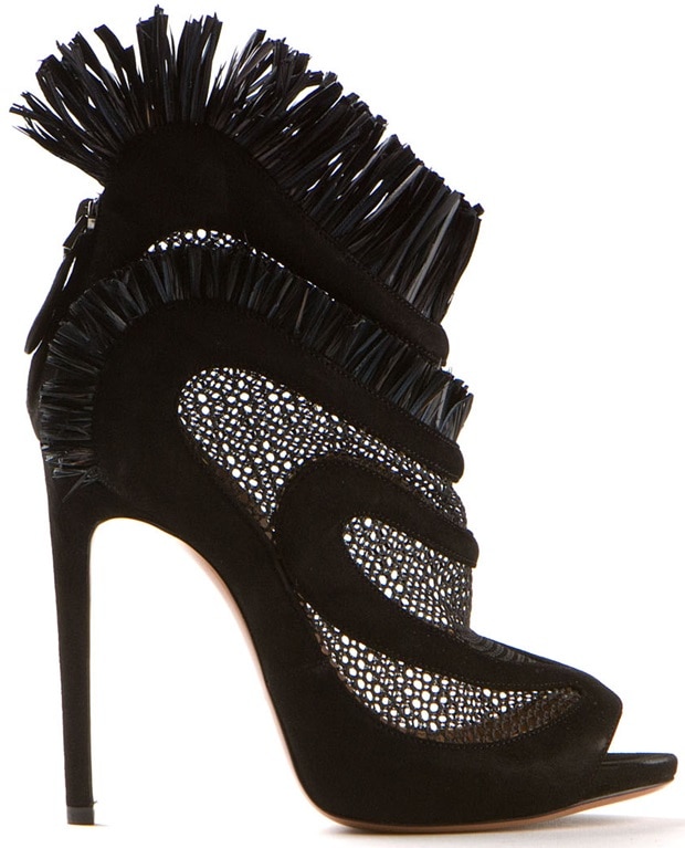 Azzedine Alaïa Black Mesh Sandals