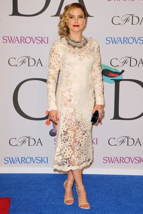 Sophia Bush adds a touch of glam to the CFDA Awards with a striking Dannijo necklace