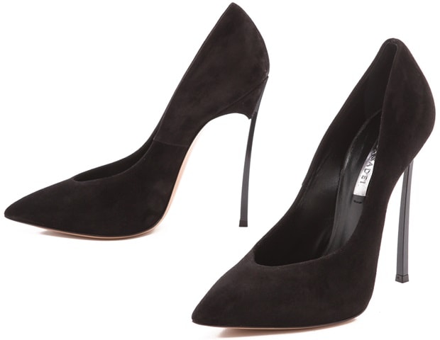 Black Casadei Suede Pumps