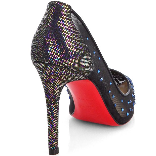 Christian Louboutin Blue Body Strass Jeweled Pumps