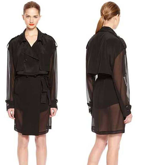 DKNY Runway Trench Dress