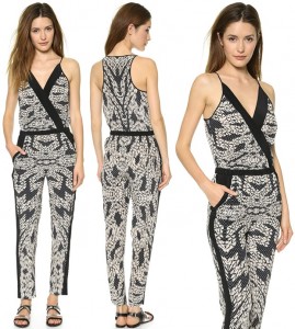 How to Wear a Panther-Lace-Print Jumpsuit with Pumps Like Heidi Klum