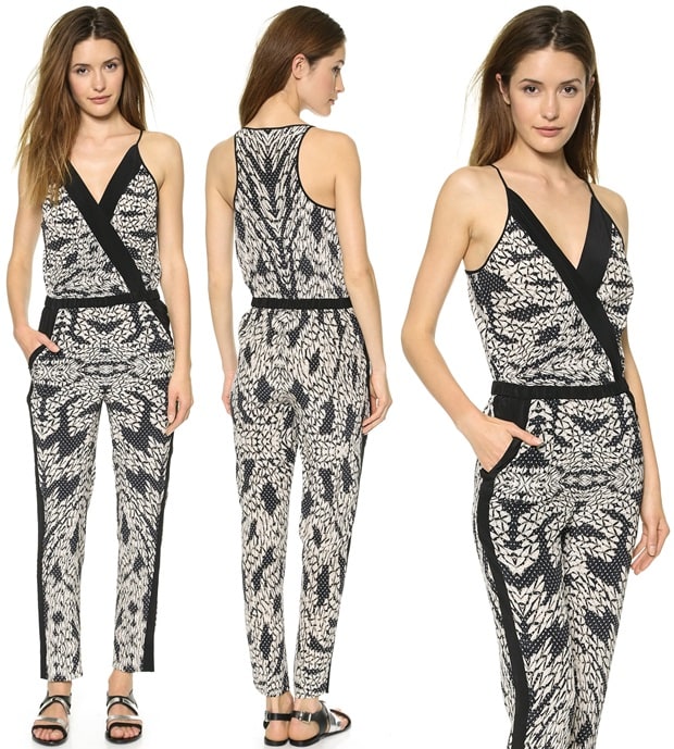 Diane von Furstenberg Shany Racer Back Jumpsuit