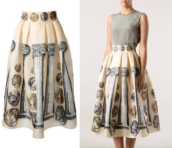 Dolce & Gabbana Ancient Rome Printed Skirt