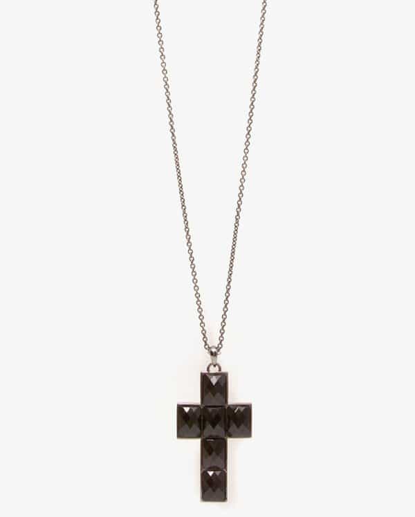 Forever 21 Bejeweled Cross Necklace