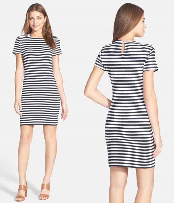 French Connection Sienna Stripe Cotton Dress