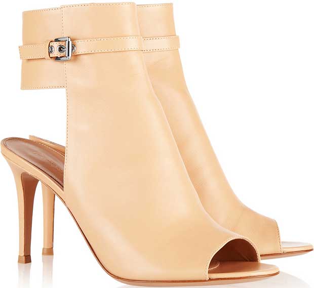 Gianvito Rossi Cutout Leather Ankle Boots