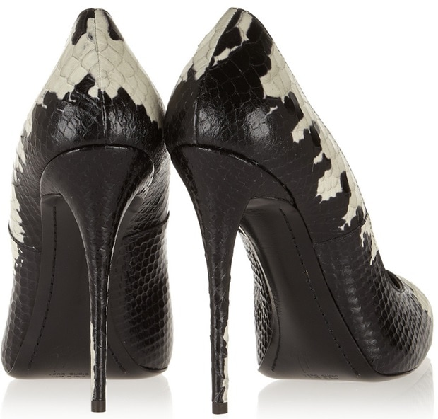 Giuseppe Zanotti Yvette Printed Snake-Effect Leather Pumps