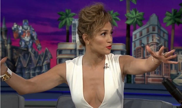 Jennifer Lopez dazzling on 'The Tonight Show' in Orlando, Florida, June 16, 2014