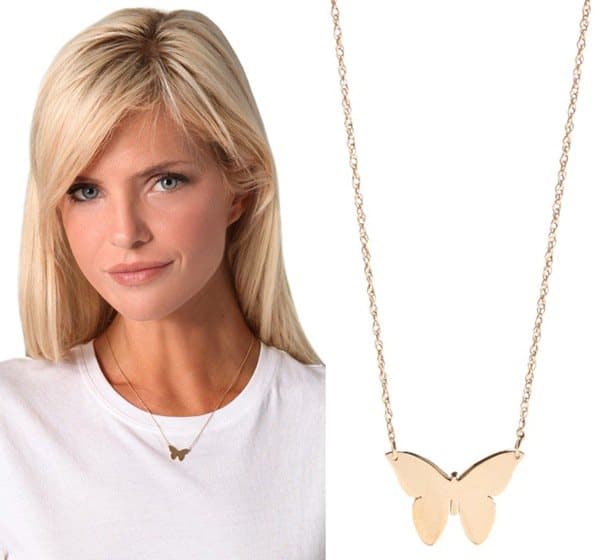 Jennifer Zeuner Jewelry Integrated Butterfly Necklace