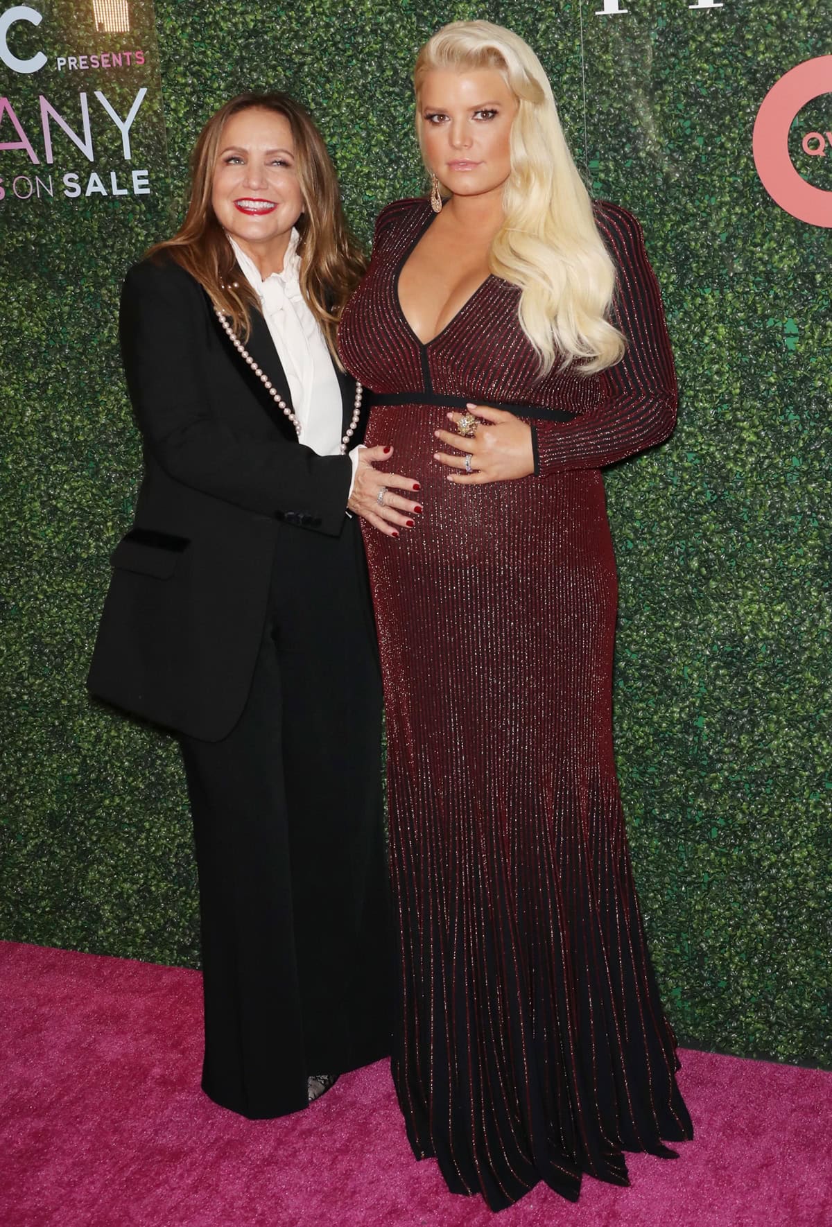 Tina Simpson and her daughter, Jessica Simpson, attend the 25th Annual QVC "FFANY Shoes on Sale" Gala