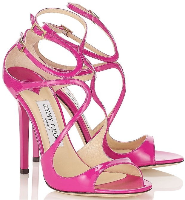 Jimmy Choo Purple Lance Sandals