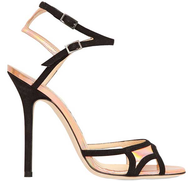 Jimmy Choo "Rumba" Iridescent Sandals