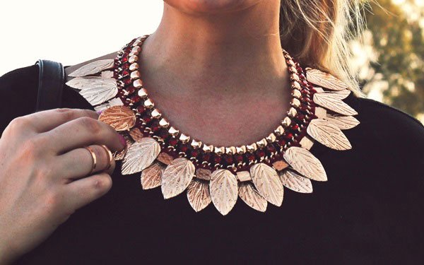 Katarzyna's necklace is inspired by ancient Greek accessories