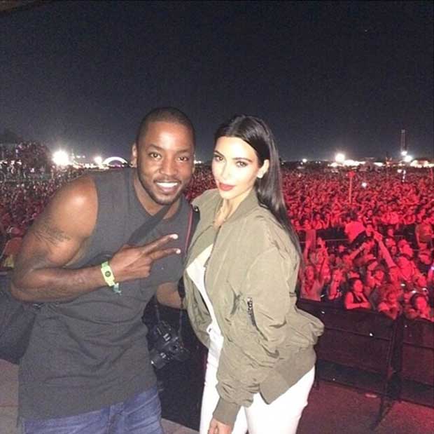 Kim Kardashian graced the Bonnaroo Arts and Music Festival in Manchester and posed for a photo with The Tunies founder Ricky Anderson
