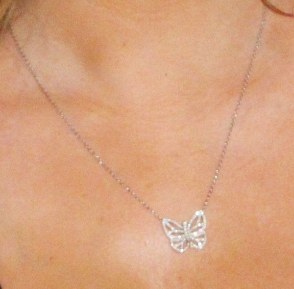 Mariah Carey's diamond-embellished butterfly necklace