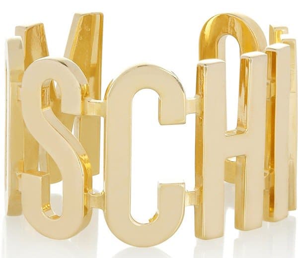 Moschino V&A Gold-Plated Cuff