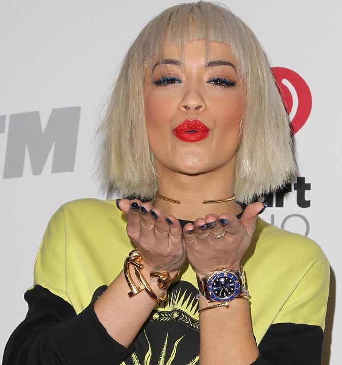 Rita Ora at the KIIS FM Jingle Ball 2014 held at the Staples Center in Los Angeles on December 5, 2014