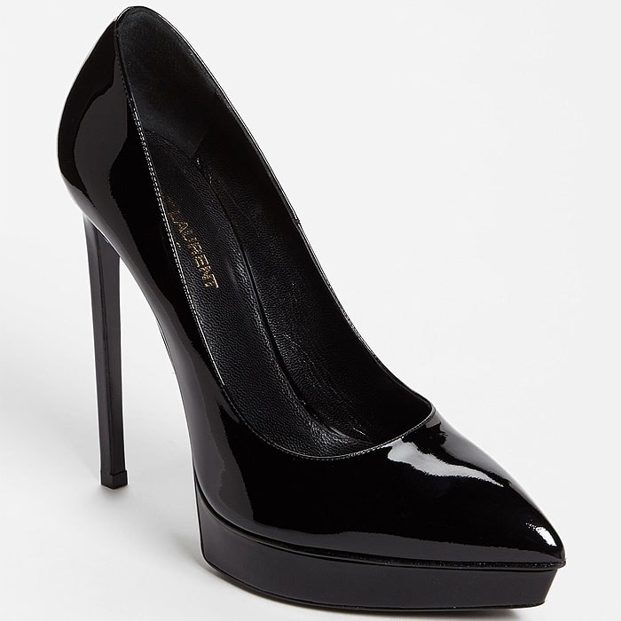 Saint Laurent Janis patent pumps