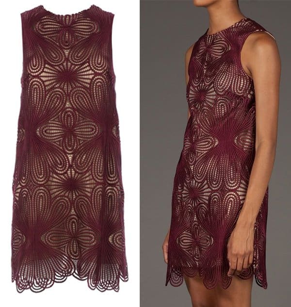 Christopher Kane Macrame Motif Shift Dress