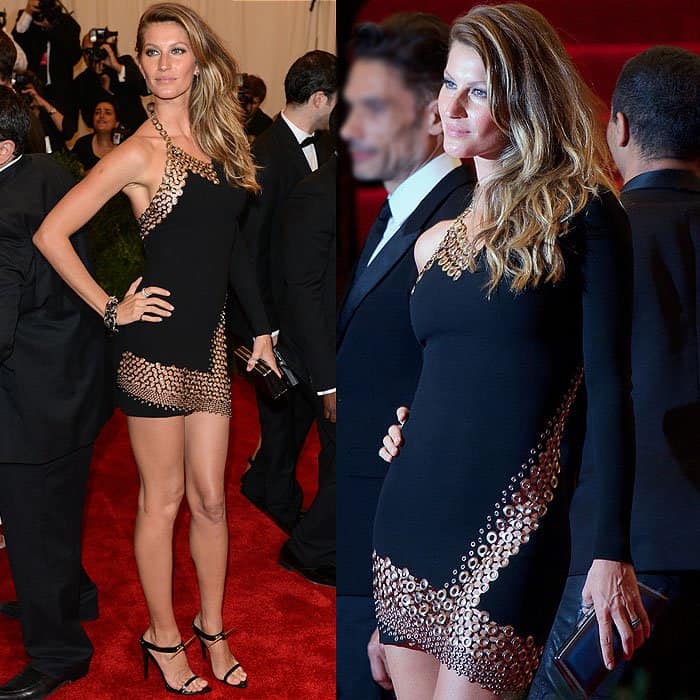 Gisele Bundchen displayed her pelvic bones at the "Punk: Chaos to Couture" Costume Institute Gala