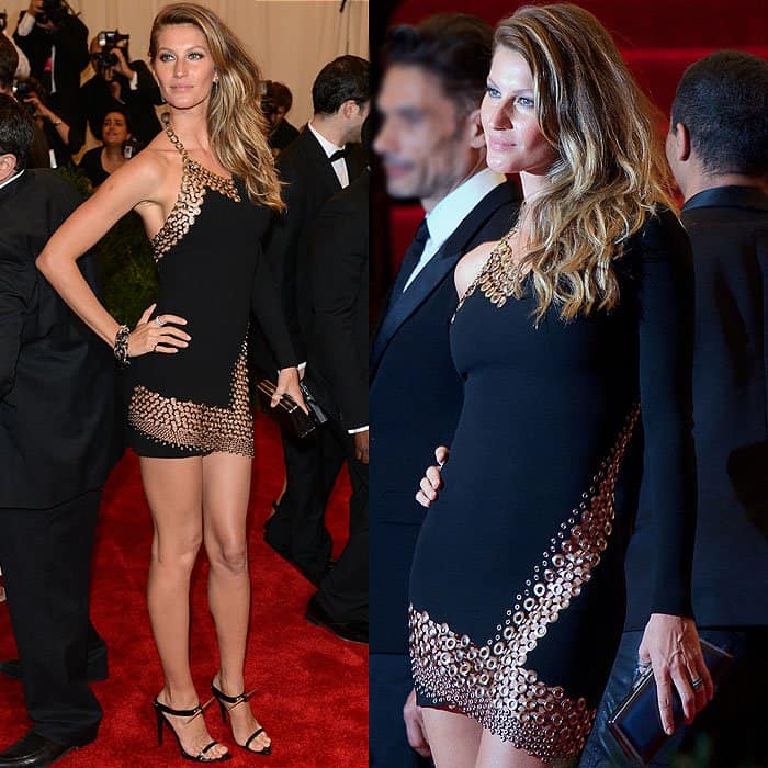 Gisele Bündchen displayed her pelvic bones at the "Punk: Chaos to Couture" Costume Institute Gala