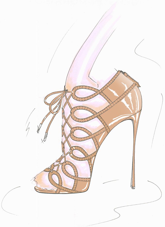 Aquazzura x Olivia Palermo gladiator heels