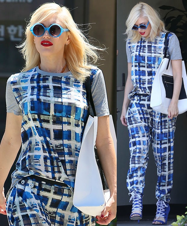 Gwen Stefani leaving an acupuncture clinic in Los Angeles on July 9, 2014